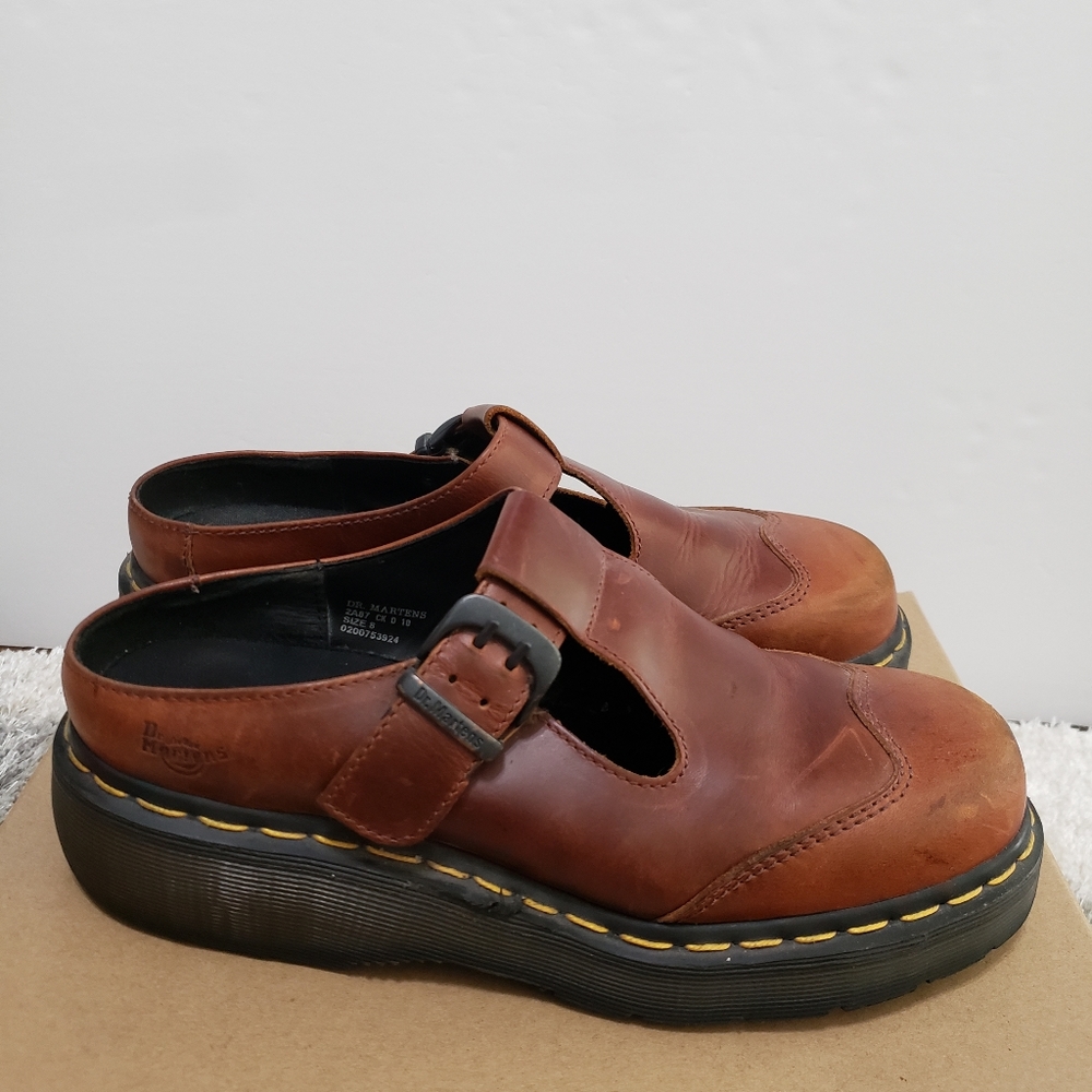 Dr. Martens Women's Buckle Sandal in Burgandy
